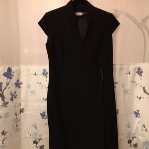 Calvin Klein size 4 , cap sleeve, snap wrap dress